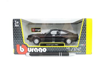 *BBURAGO metal.,1:24, Ford Capri, 1982, czarny