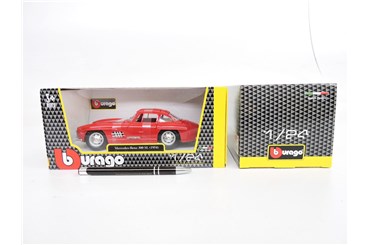 *BBURAGO metal. 1:24 MERCEDES BENZ 300 SL  18cm