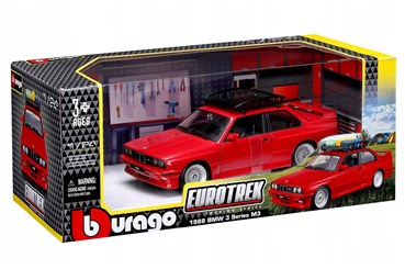BBURAGO metal, 1:24 EUROTREK 1988 BMW czerwone