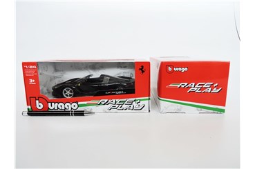 *BBURAGO  metal. 1:24 FERRARI APERTA BLACK