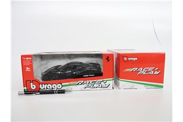 *BBURAGO meta., 1:24, FERRARI 488 Pista blue SILVE