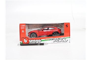 *BBURAGO metal., 1:24, FERRARI R & P, czer.