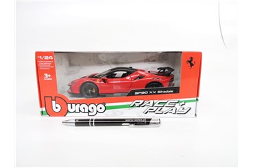 *BBURAGO metal., 1:24, Ferrari R&P SF 90 XX czer.
