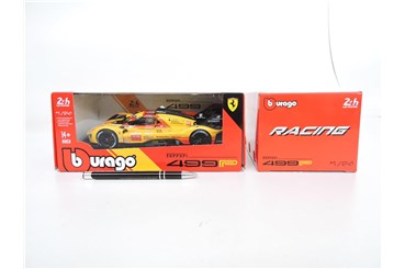 *BBURAGO metal., 1:24, Ferrari 499P, żół, Hypercar