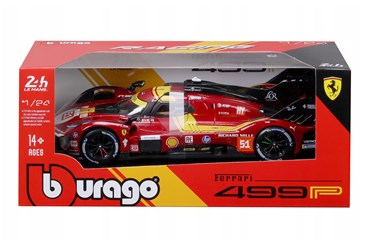 BBURAGO metal, 1:24 FERRARI RACING Le mans czer.