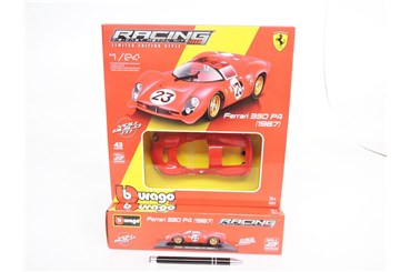 *BBURAGO metal. 1:24 Ferrari racing model zest.