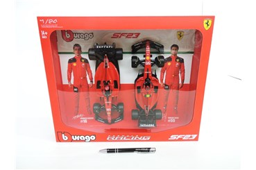 *BURRAGO metal. 1:24, Ferrari SF-24 - 2PK