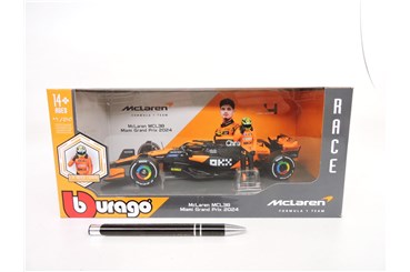*BBURAGO metal. 1:24 F1 with figure Mclaren NORRIS
