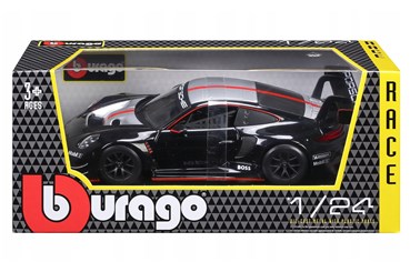 *BBURAGO metal, 1:24 RACING PORSCHE 911 GT czarne