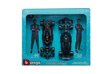 *BBURAGO metal, 1:24, Mercedes-AMG F1 W14, 2PK