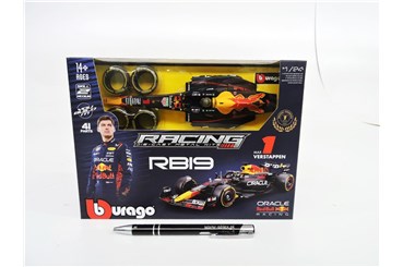 *BBURAGO metal., Oracle red RB19, Verstappen,skła