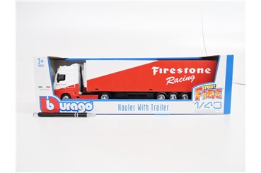 *BBURAGO metal/plast, 1:43, Ciężarówka, FIRESTONE