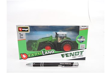 *BBURAGO metal., Traktor z ładowarką, FENDT 10 cm
