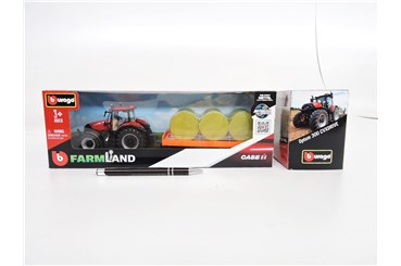 *BBURAGO metal. Traktor z przyczepą, OPTUM CVX300