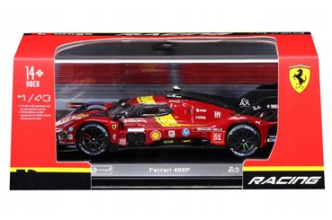 BBURAGO metal, 1:43 FERRARI RACING 499P plastik
