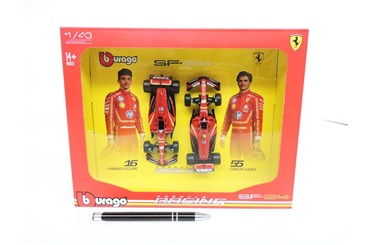 *BBURAGO metal. 1:43 Ferrari SF-24 2024 2pack