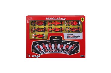 *BBURAGO metal, 1:43 FORMULA 7-PAK Ferrari