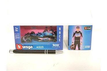 *BBURAGO metal., 1:43, RACE - ALPINE F1 TEAM, Ocon