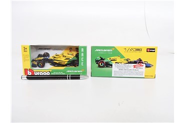 *BBURAGO metal. 1:43 Senna Mclaren F1, TEAM