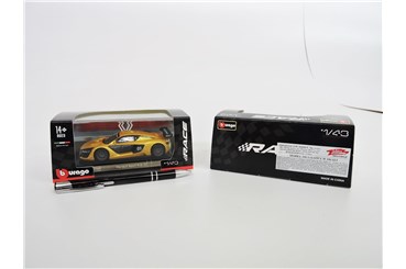 *BBURAGO metal, 1:43, RENAULT Sport METALIC, yello