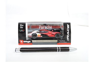 *BBURAGO meta., 1:43, RACE PORSCHE 963, biało-czer