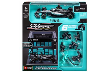 BBURAGO metal, 1:43 FORMULA PIT PASS AMG Antonelli