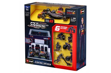 *BBBURAGO metal,  1:43 FORMULA PIT PASS  Verstapen