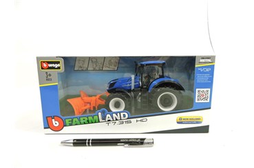 *BBURAGO metal. TRAKTOR New Holland, Pług śnieżny