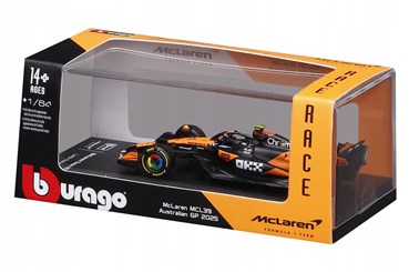 BBURAGO metal, 1:64 FORMULA Mc:aren plastik