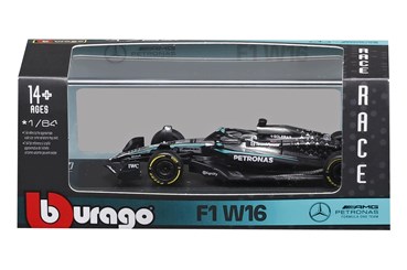 *BBURAGO metal, 1:64 FORMULA F1 W16 AMG plastik