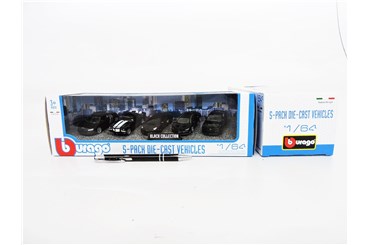 *BBURAGO metal., 1:64, 5-pack, BLACK COLLECTION