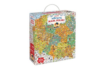 CZUCZU PUZZLE ODKRWCY mapa Polski 300 el.