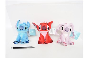 *AST. PLUSZ DISNEY 13 cm brelok Stitch, 3 wz.