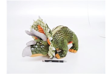 PLUSZ dinozaur 68 cm TRICERATOPS zielony