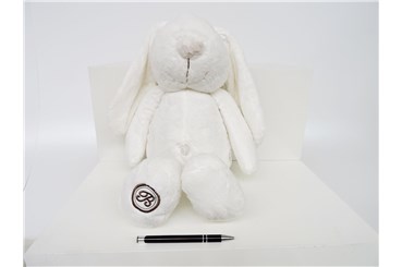*PLUSZ królik, 50 cm,  BLANCHE,  biały