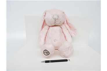 *PLUSZ królik, 40 cm, BLANCHE, różowy