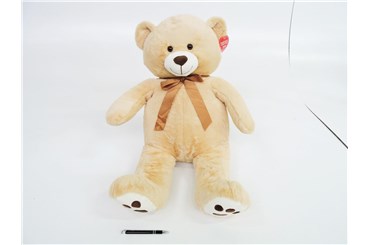 PLUSZ Miś ballu karmelowy 80 cm