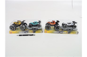 AST. JEEP Z PRZYCZEPĄ 27 cm, 2 kol.,       klosz