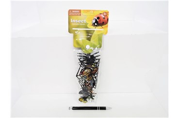 INSEKTY plast., 3-4 cm, 14 szt.,        worek