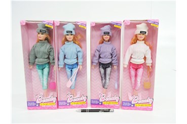 AST. LALKA, w swetrze, 30 cm, 4 wz.,     kart.