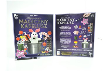 *MAGICZNY KAPELUSZ, 150 sztuczek, plusz. królik