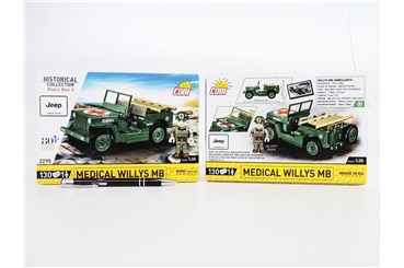 *COBI KLOCKI 130 el. HC WWII Medical Willys MB