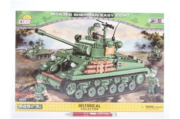 COBI KLOCKI 745 el. czołg, Sherman easy M4A3E8