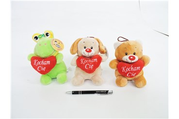 AST. PLUSZ Zwierzątka z Sercem Kocham Cię