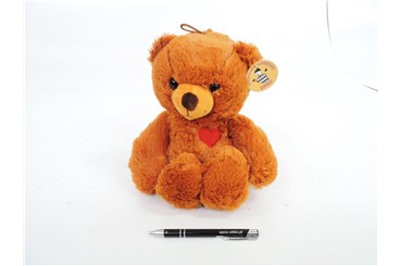 PLUSZ Miś z serduszkiem, 25 cm