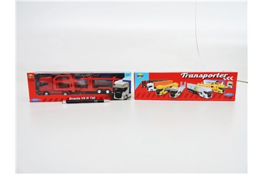 *WELLY TRUCK metal 1:64 scania R730 transporter