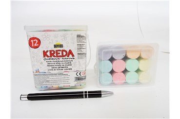 KREDA CHODNIKOWA, kpl. 12 szt.,   wiaderko