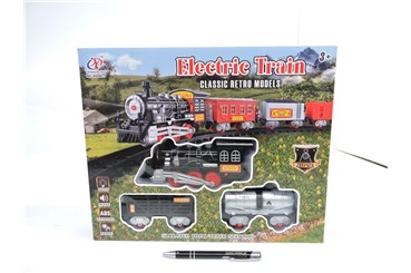 KOLEJKA z torami, 30x35x7 cm, bat., 20 el.,  kart.