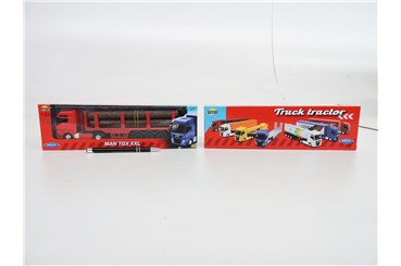 *WELLY TRUCK metal 1:64 man tgx z drewnem