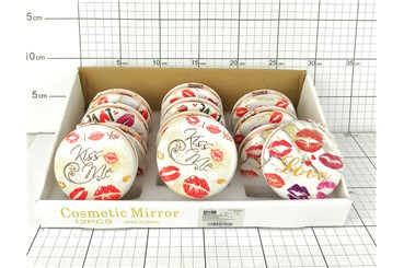 AST. LUSTERKO x 12 okrągłe, 7 cm,         displ.